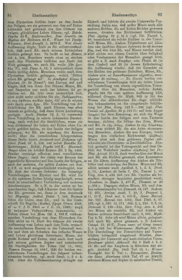 Mythologischer Kontext Rhadamanthys, Teil 3
