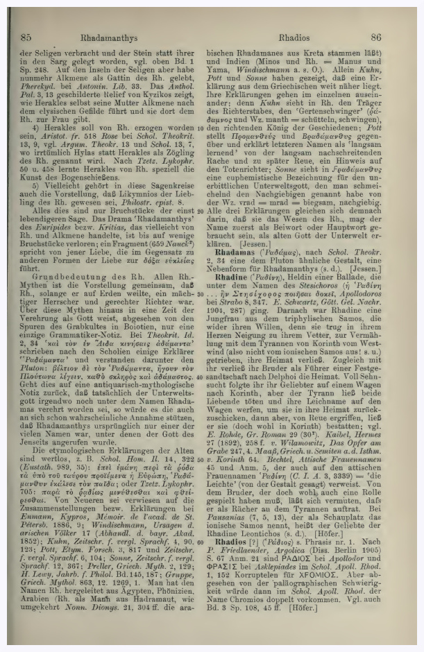 Mythologischer Kontext Rhadamanthys, Teil 5
